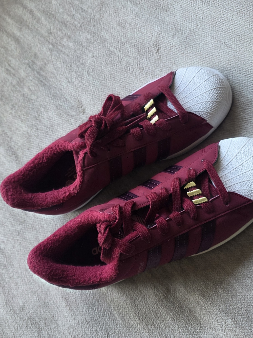 ADIDAS Women's Burgundy Low-Top Sneakers